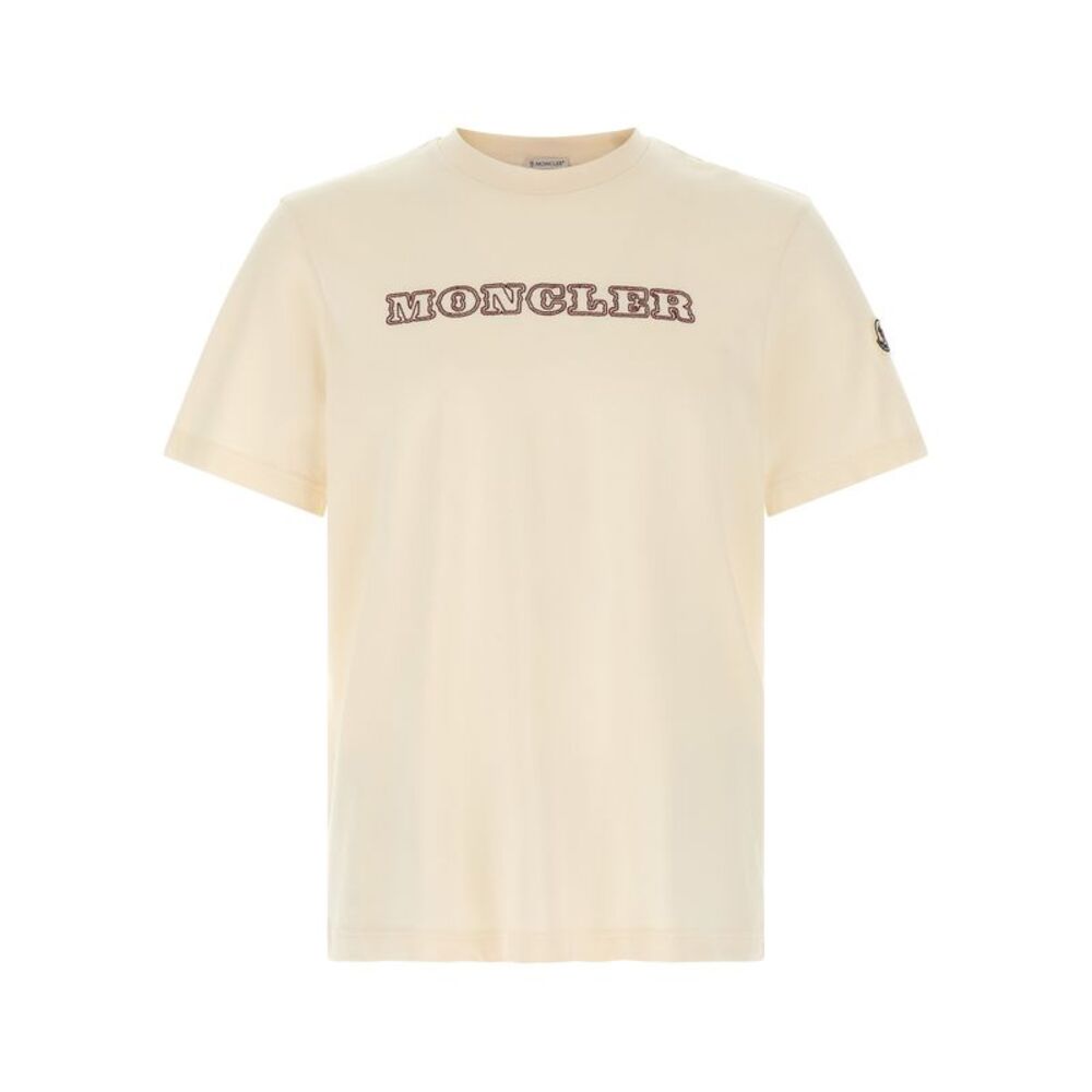 Moncler White Cotton Men's T-Shirt